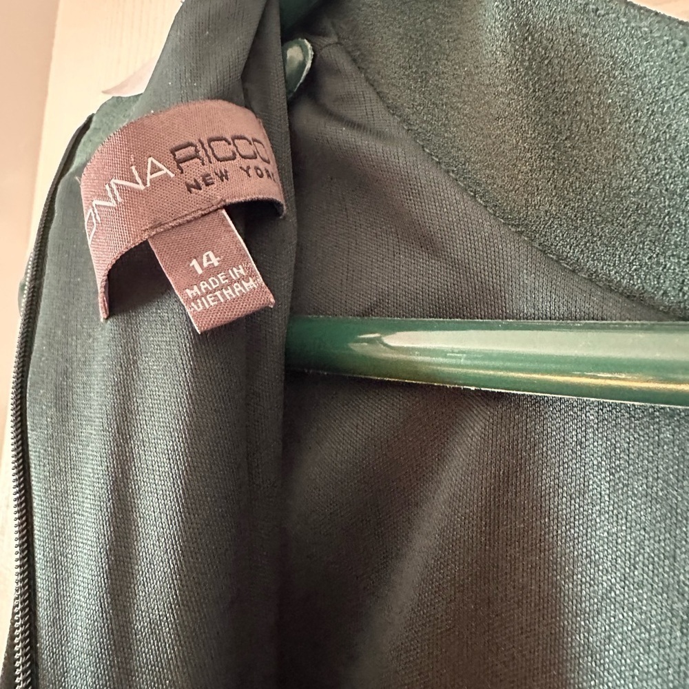 Donna Ricco Emerald green Elegant jumpsuit Sz 14 Formal Night out Party  Date - Picture 7 of 8